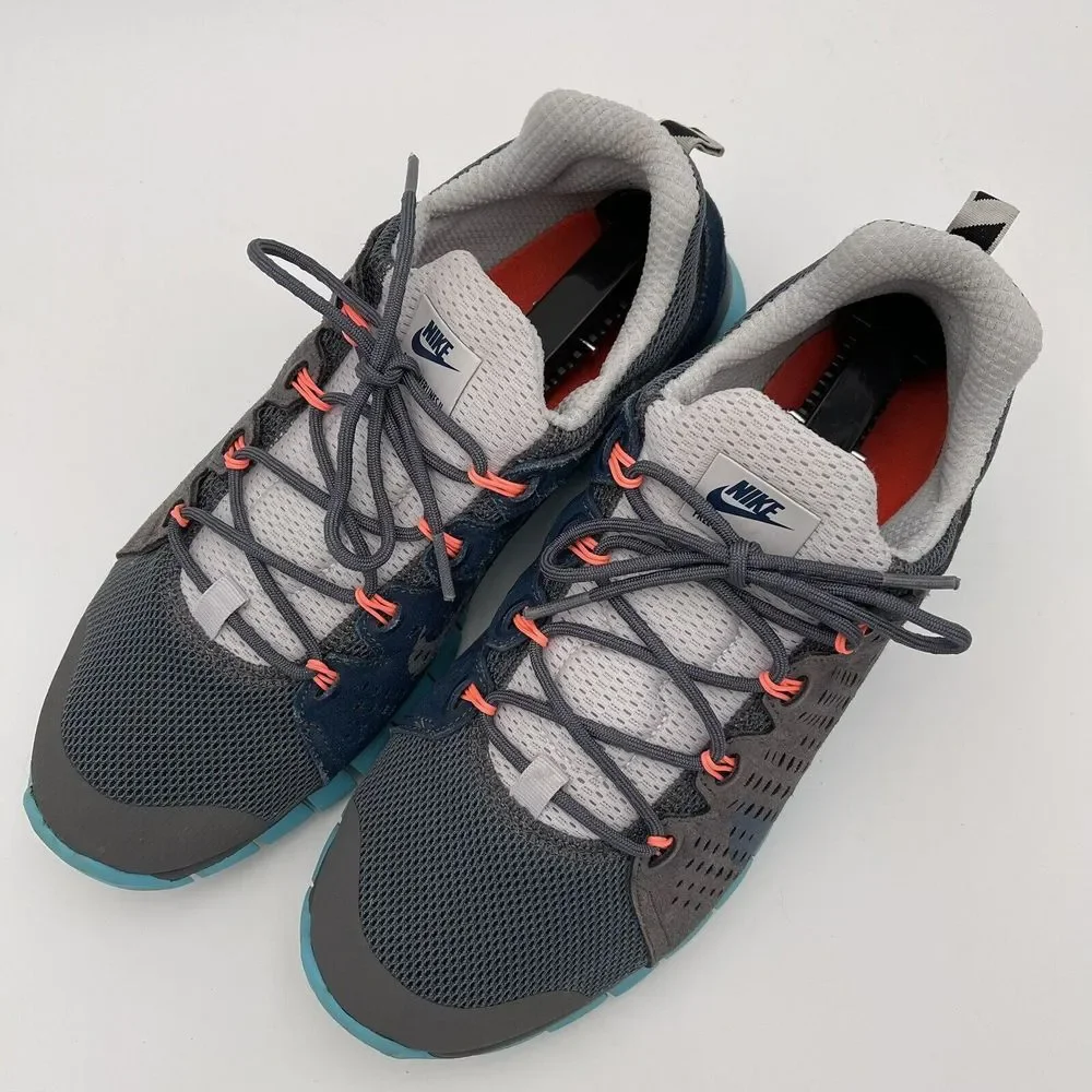 Nike Free Powerlines‎ II 2 Aqua Blue Grey Size 11 Rare Athletic Shoe Sneaker